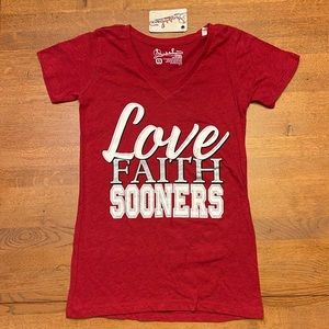 Women’s Love Faith Sooners Tee